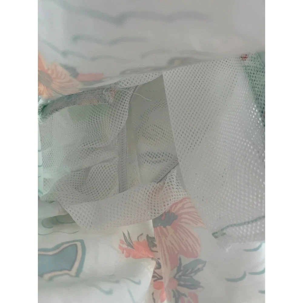 St. Johns Bay Mens Hawaiian Island Map Print Swim Trunks Green Size Medium